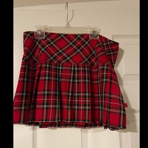 Royal Bones-Plaid Skirt
